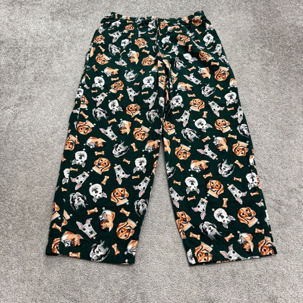 Target Merona Flannel All Over Print Dog Graphic Pajama Pants Womens Large Puppy